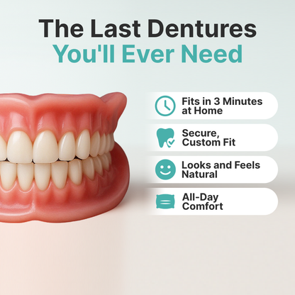 ✨Ends Today: 70% OFF! Tiworld™⏰ Custom-Fit Full Functional Dentures Make you more confident